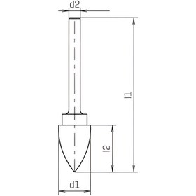 Resim Reca Kalipçi Freze Sivri Uc 6x18 