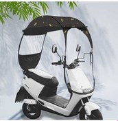 Resim Ulzyvf Evrensel Motosiklet Yağmurluğu - Su Geçirmez, Rüzgar Koruma, Pratik Kurulum, Dayanıklı 