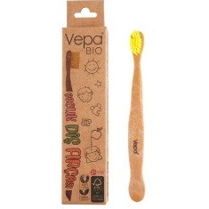 Resim Vepa Bio Elite Ahşap Çocuk Diş Fırçası Kraft Kutu Ambalaj 