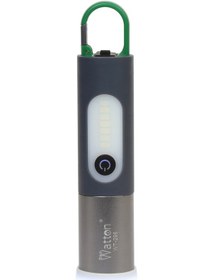 Resim Büro Ev Ofis Kamp Keyfi İçin Type-c Şarjlı Lamba 750lm Işıklı El Feneri Gri 