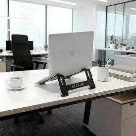 Resim Prexua Stepper Laptop Standı - Notebook Yükseltici Altlık - Metal - Siyah - STP4025 (Siyah, Medium) 