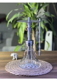 Resim Vikings Model Özel Üretim Nargile Takımı Gri 