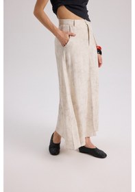 Resim Mai Collection Mai Studios Co. Garias Cepli Uzun Batik Desenli Bej Etek Bej 