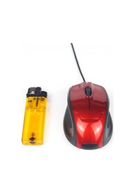 Resim Koodmax Kablolu Usb Optik Mouse 1600 Dpi Optic Maus Fare - Kırmızı 