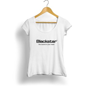 Resim Blackstar Logo Kadın T-Shirt (Beyaz) 