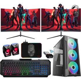 Resim Xaser XSR1186 Ryzen 5 5500 16GB Ram 512GB M.2 Nvme SSD 4gb GT740 23.8" 100Hz Dual Curved Masaüstü Bilgisayarı 