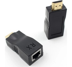 Resim Triline Hdmi Extender 30 Metre Uzatma Adaptörü Cat5 Cat6 