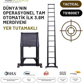 Resim 3.8m Taktik Amaçlı Tam Otomatik Teleskopik Merdiven -ts1600et 