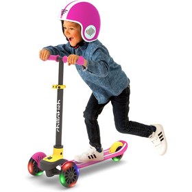 Resim Scotti Glow - 3 Tekerlekli Işıklı Scooter (2 Renk Seçeneği) - Kırmızı 