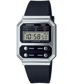 Resim Casıo A100wef-1adf Vintage Retro Kol Saati Metalik Gri 