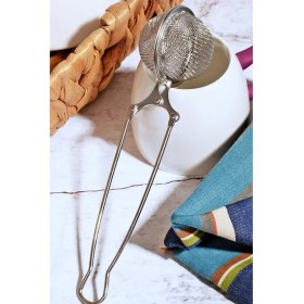 Resim Kitchen World Paslanmaz Metal Maşa Çay Süzgeci 