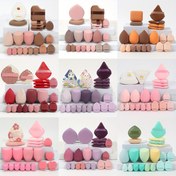 Resim 20 Parça Set, 2 Aromalı Air Cushion Puff & 4 Gevşek Toz Fırçası & 4 Makyaj Süngeri & 6 Mini Makyaj Süngeri & 4 Mini Air Cushion Puff, Latex İçermez, Tüm Açık Bej Tipleri için Islak ve Kuru Fondöten. Ultra Yumuşak Kadife'den Yapılmış, Kontürleme, Gözler ve Köşeler için Tasarlanmış = Sıvı Fondöten, Pudra, Kapatıcı için Uygun 