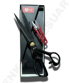 Resim Pın - 1114 11 Inc Siyah Renk Çelik Gövde Profesyonel Terzi Makası 