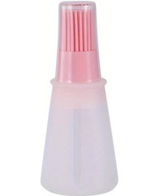 Resim Fochsia Nordic Pink Ölçülü Silikon Fırça Yüksek Isıya Dayanıklı Yağ Barbekü Fırçası 