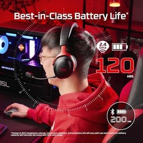 Resim HyperX Cloud III S Wireless Black Gaming Headset Kablosuz Oyuncu Kulaklığı 