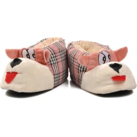 Resim Aspor Pembe Bej Kadın Panduf Köpekli Panduf 