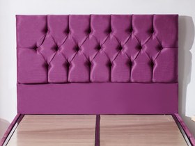 Resim Niron Purple Tek Kişilik Yatak Başlığı - 120 cm Mor Kumaş Başlık - Baza ve Karyola Başlığı 