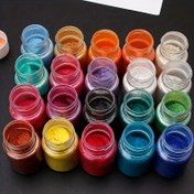 Resim 20 Renk Epoksi Reçine Pigment Toz Seti - Yüksek Konsantre Mika Tozu Silikon Kalıplar, DIY Mücevherat, Dekoratif El Sanatları için - Toksik Olmayan Mineral Boya Kiti 14+ Yaşlılar için 