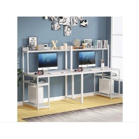 Resim Zizuva Modern Tasarım İki Kişilik Ev Ve Ofis Çalışma Beyaz 