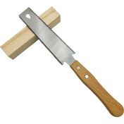 Resim 1pc 15.24cm Japon Çift Taraflı Çekme Testeresi Japon El Testeresi 6-Inch Çift Taraflı 11/17 TPI Çekme Testeresi, Metal ve Ahşap Yapı, Ahşap İşleme DIY Hassas Tenon Testeresi, Elektrik Gerektirmez 