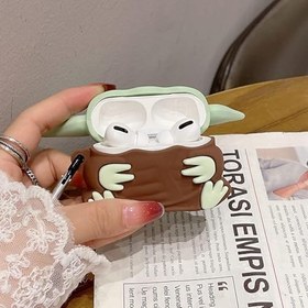 Resim Airpods Pro 3.Nesil (2025) Uyumlu Kılıf Sevimli Figürlü Silikon Kılıf (Yeşil) 