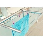 Resim Oval Alüminyum Balkon Çamaşır Kurutmalık Küpeşte Çamaşır Askısı O Gri 