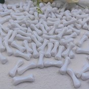 Resim 15 Adet Mini Akrilik Beyaz Kemikler - Halloween & Şükran Günü için Çok Yönlü Dekor, DIY Takı, Vazo Aksesuarları & Sonbahar Parti Malzemeleri için İdeal 