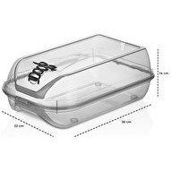 Resim Mithra Life Füme Erkek Kadın Ayakkabı Kutusu MIT1020 5 Adet 