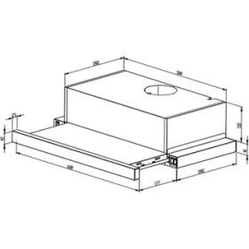 Resim Ukinox Trager S 500 Siyah Aspiratör 60 cm 