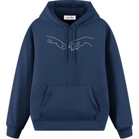 Resim Pet Friendly - Oversize Hoodie - LACİVERT / L 
