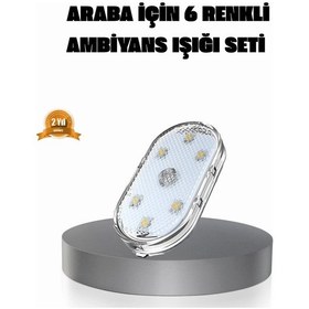 Resim Manyetik Araba İçi Ambiyans Led Işık Seti Kolay Montajlı Ve Kablolara Gerek Yok Diğer 