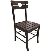 Resim Sandalye KÖY tip Model Kayın Torna RETRO Ayak Kafes sırt Parlak Ceviz Natüre Kutuda sevk El Yapım 