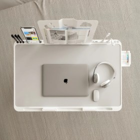 Resim Move - N3 Yükseklik Ayarlı LED Aydınlatmalı Gri Laptop Sehpası 