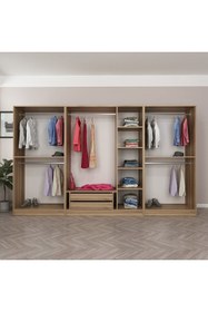 Resim Minar Kale210 7 Bölmeli 2 Çek Giyinme Dolabı Dore 