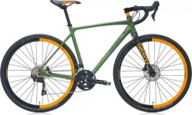 Resim Gravel G2 28 jant 52 Kadro (Mat Haki, Siyah, Turuncu) Yol & Yarış Bisikleti 
