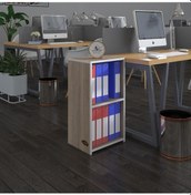 Resim Kenzlife Klasörlük Raflı Attila Crd 70 40 30 Kitaplık Ofis Arkalıksız Çok Renkli 