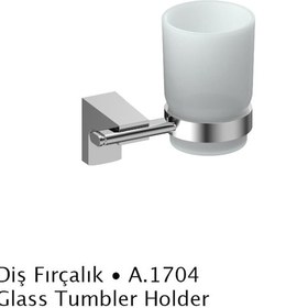 Resim Duxxa F1 Diş Fırçalık Krom Gri 