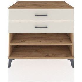 Resim Kronos Şifonyer Tek Raflı 2 Çekmeceli 88x59x80 Çam-aytaşı Çam 