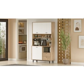 Resim Robin Home Lounge Kahve Köşesi Çok Amaçlı Dolap Mutfak Dolabı 