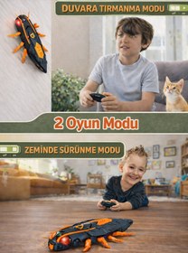 Resim Milan Toys Uzaktan Kumandalı Duvara Tırmanabilen Robot Böcek Oyuncak – LED Işıklı, USB Şarjlı, 3 Yaş Üzeri 