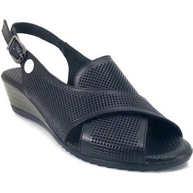 Resim Mammamia 1475 24ys Kadın Günlük Sandalet - Siyah-siyah Siyah 