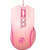 Resim Techbloom "gaming Mouse Hxsj Yeni 7 Düğmeli Usb Kablolu Pink Renkli Arka Işıklı Optik Takip Model X100" - 