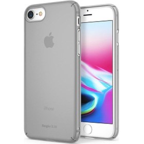 Resim Ringke Slim Frost iPhone 7/8 İle Uyumlu Kılıf Gray İnce Buzlu Transparan 