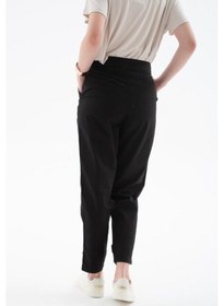 Resim Fashion Friends Düğme Detaylı Kadın Kanvas Pantolon 25y0312k1 Siyah 