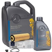 Resim Mercedes W204-W211 Kasa Motor Yağı Ve Yağ Filtresi 5w40 6 Litre Orijinal Yıldızlı 