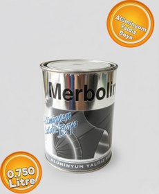 Resim Merbolin Alüminyum Yaldız Boya 0,750 Litre Yaldız Boya 