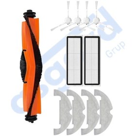 Resim Xiaomi Mop 2 Ultra X10 Uyumlu 1 Ana Fırça 4 Yan Fırça 2 Filtre 4 Mop Pkt-iasgf0001310 
