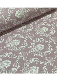 Resim Wella Home Damask Desen Lila Akfil Nevresim Kumaş %100 Pamuk 