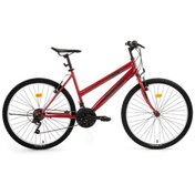 Resim Bisan Discover 42 Cm V 26 Jant 21 Vites Metalik Kırmızı Siyah Kırmızı - Siyah 
