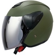 Resim Sway SW 733 Mat Yeşil Yarım Kask 